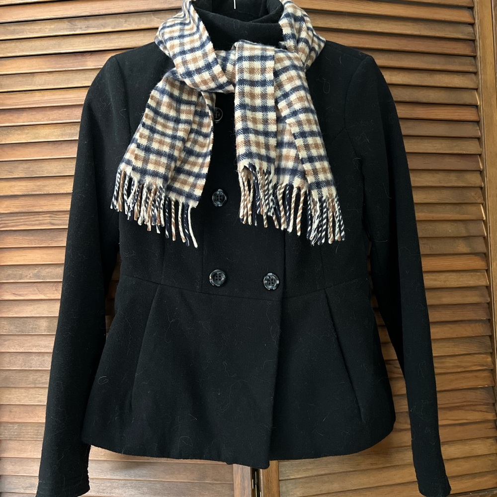 Forever 21 Black Pea Coat Timeless Design